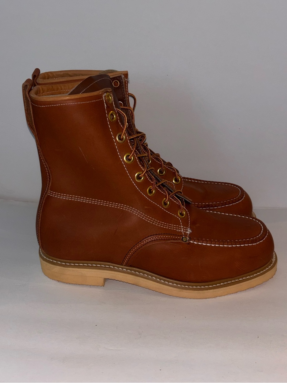 VTG Hy-Test Anchor Flange Safety Work Boots Men’s Sz 10 EEE Made In USA NOS 70s